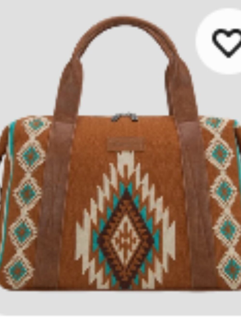 Wrangler Southwestern Aztec Duffle Bag Travel Weekender NWT